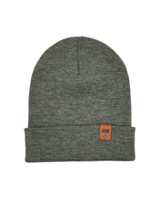 Load image into Gallery viewer, HAAKWEAR Classic Fusion Cuffed Beanie - Gray / Green, Made in USA
