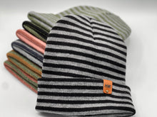 Load image into Gallery viewer, HAAKWEAR Classic RORO Cuffed Beanie / Hat - Black / Gray, Made in USA
