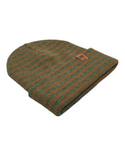 Load image into Gallery viewer, HAAKWEAR Classic RORO Cuffed Beanie / Hat - Brown / Green, Made in USA
