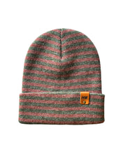 Load image into Gallery viewer, HAAKWEAR Classic RORO Cuffed Beanie / Hat - Burgundy / Green, Made in USA
