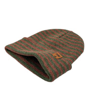 Load image into Gallery viewer, HAAKWEAR Classic RORO Cuffed Beanie / Hat - Burgundy / Green, Made in USA
