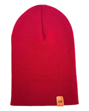 Load image into Gallery viewer, HAAKWEAR Knit Cuffed Classic Beanie / Hat - Burnt Maroon, Made in USA
