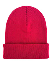 Load image into Gallery viewer, HAAKWEAR Knit Cuffed Classic Beanie / Hat - Burnt Maroon, Made in USA
