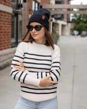 Load image into Gallery viewer, HAAKWEAR Beanie Made in USA - Classic Charcoal Black Knit Cuffed Hat
