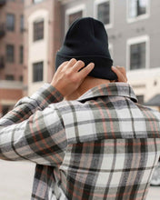 Load image into Gallery viewer, HAAKWEAR Beanie Made in USA - Classic Charcoal Black Knit Cuffed Hat
