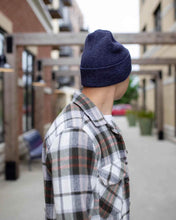 Load image into Gallery viewer, HAAKWEAR Denim Blue Knit Beanie - Cuffed Classic Hat, Made in USA
