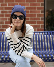 Load image into Gallery viewer, HAAKWEAR Denim Blue Knit Beanie - Cuffed Classic Hat, Made in USA
