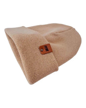 Load image into Gallery viewer, HAAKWEAR Knit Cuffed Classic Beanie / Hat - Dune Beige, Made in USA
