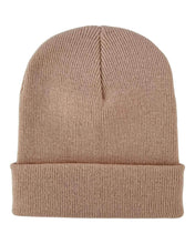 Load image into Gallery viewer, HAAKWEAR Knit Cuffed Classic Beanie / Hat - Dune Beige, Made in USA
