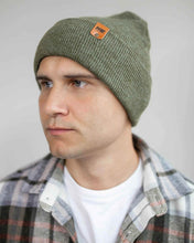 Load image into Gallery viewer, HAAKWEAR Knit Cuffed Classic Beanie / Hat - Forest Green, Made in USA
