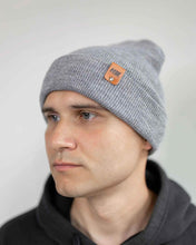 Load image into Gallery viewer, HAAKWEAR Knit Beanie - Classic Cuffed Hat in Koala Gray, Made in USA
