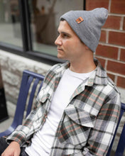 Load image into Gallery viewer, HAAKWEAR Knit Beanie - Classic Cuffed Hat in Koala Gray, Made in USA
