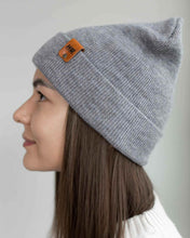 Load image into Gallery viewer, HAAKWEAR Knit Beanie - Classic Cuffed Hat in Koala Gray, Made in USA

