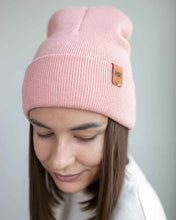Load image into Gallery viewer, HAAKWEAR Pearl Pink Beanie - Knit Cuffed Classic Hat Made in USA
