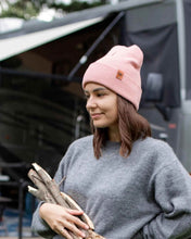 Load image into Gallery viewer, HAAKWEAR Pearl Pink Beanie - Knit Cuffed Classic Hat Made in USA
