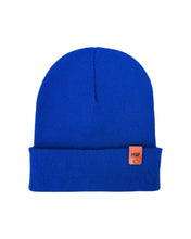 Load image into Gallery viewer, HAAKWEAR Knit Cuffed Classic Beanie / Hat - Sapphire Blue, Made in USA
