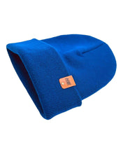 Load image into Gallery viewer, HAAKWEAR Knit Cuffed Classic Beanie / Hat - Sapphire Blue, Made in USA
