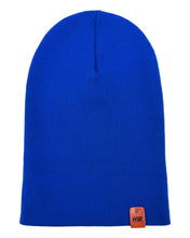 Load image into Gallery viewer, HAAKWEAR Knit Cuffed Classic Beanie / Hat - Sapphire Blue, Made in USA
