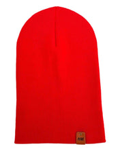 Load image into Gallery viewer, HAAKWEAR Knit Cuffed Classic Beanie / Hat - Scarlet Red, Made in USA
