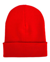Load image into Gallery viewer, HAAKWEAR Knit Cuffed Classic Beanie / Hat - Scarlet Red, Made in USA
