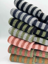 Load image into Gallery viewer, HAAKWEAR H Stitch RORO Cuffed Beanie (Patented Design) Black / Green, Made in USA
