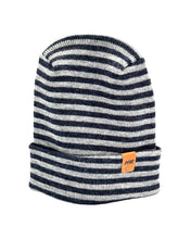Load image into Gallery viewer, HAAKWEAR H Stitch RORO Cuffed Beanie (Patented Design) Gray / Denim, Made in USA

