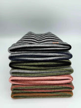 Load image into Gallery viewer, HAAKWEAR H Stitch RORO Cuffed Beanie (Patented Design) Gray / Denim, Made in USA
