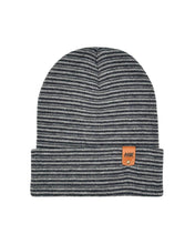 Load image into Gallery viewer, HAAKWEAR Traditional Contrast Cuffed Beanie / Hat - Gray / Denim, Made in USA
