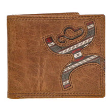 Load image into Gallery viewer, HOOey Inlay Aztec Hands-Up (Brown) - Men's Bifold Wallet
