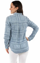 Load image into Gallery viewer, Honey Creek Patchwork Ruffles - Women's Western Blouse
