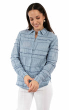 Load image into Gallery viewer, Honey Creek Patchwork Ruffles - Women's Western Blouse
