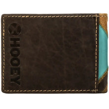 Load image into Gallery viewer, HOOey "Montezuma" (Brown/Turquoise) - Men's Bifold Wallet
