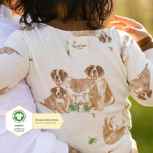 Load image into Gallery viewer, Burt's Bees Baby Baby Boys' Pajamas, Zip-Front Non-Slip Unisex Footed Sleeper Pjs, Organic Cotton 18 Months St Bernard Dog 1 - # BOAA11710014
