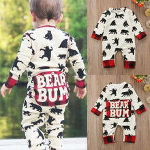Load image into Gallery viewer, Newborn Baby Boy Girl Clothes Bear Long Sleeve letter print Jumpsuit Romper Playsuit Outfits For Boys
