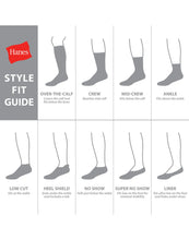 Load image into Gallery viewer, Hanes Double Tough Men&#39;s Over-the-Calf Tube Socks, Odor Protection, 12 Pairs
