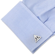 Load image into Gallery viewer, Harry Potter Silver Deathly Hallows Cufflinks
