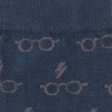 Load image into Gallery viewer, Harry Potter Glasses Navy Men&#39;s Socks
