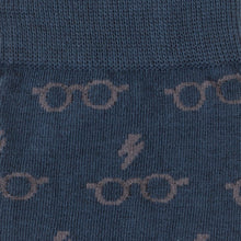 Load image into Gallery viewer, Harry Potter Glasses Navy Men's Socks
