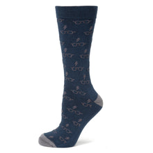 Load image into Gallery viewer, Harry Potter Glasses Navy Men&#39;s Socks
