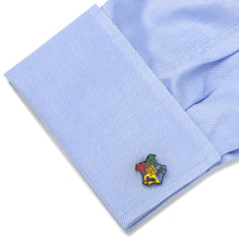 Load image into Gallery viewer, Harry Potter Hogwarts Shield Cufflinks
