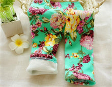 Load image into Gallery viewer, New Luxury Autmn Print Design For 0-2 Years Kids Winter Baby Girls Leggings Floral Print Casual Thick Pants for Kids clothing Cotton Warm Children's Trousers
