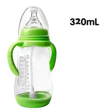 Load image into Gallery viewer, Baby Safe Plastic BPA Free Anti-colic Baby Milk Water Juice Bottle with Straw for Infant Feeding For Kids
