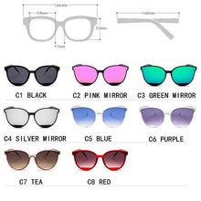 Load image into Gallery viewer, New 2020 Luxury Fashion Sunglasses Women Vintage Metal Eyeglasses With Mirror Classic Vintage Oculos De Sol Feminino And UV400 Protection
