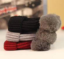 Load image into Gallery viewer, Modern Trend New Baby Beanies Hats Children Knitted Pompom Winter Autumn Cute Cap  Warm Girl Hat With Two Balls
