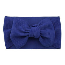 Load image into Gallery viewer, Fashion Trend Big Modern Baby Bow Accessories For Toddler Girls In Solid Bow Hairband Stretch Turban Knot Head Wrap Color  for Kids
