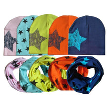 Load image into Gallery viewer, Modern Baby Boys &amp; Girls Hat Scarf Set Beanie Boys Caps with Scarf for Kids In elegant Modern Design
