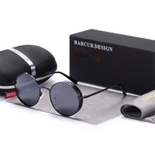Load image into Gallery viewer, Popular Steampunk Round Leon Retro Original Sunglasses for Men and Woman In Vintage Style WIth Polarized Glasses and UV400Protection
