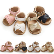 Load image into Gallery viewer, Stylish Summer Baby Kid Boy Girl Sandals Prewalker Newborn Leather Soft Sole Comfortable Crib Shoes
