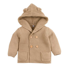 Load image into Gallery viewer, Winter Hooded Knitted Long Sleeve  Sweaters For Newborn Babies
