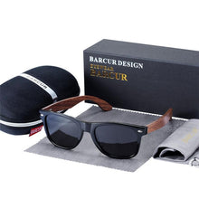 Load image into Gallery viewer, High Quality Bamboo Handmade Walnut Sunglasses For Men and Women with  Anti-Reflect Mirror Sunglasses With  UV400 Protection
